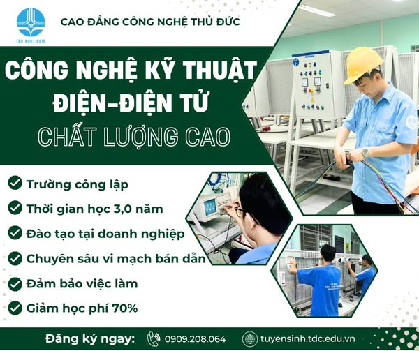 NGÀNH CÔNG NGHỆ KỸ THUẬT ĐIỆN, ĐIỆN (CHẤT LƯỢNG CAO) 